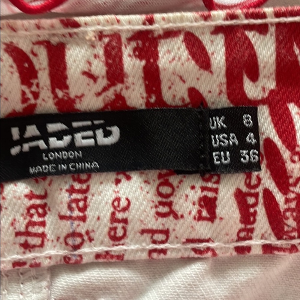 Jaded London cherry swirl skirt and top set